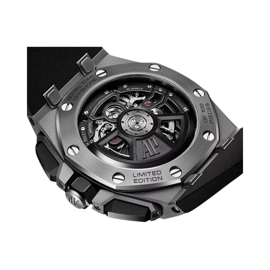 Audemars Piguet Royal Oak Offshore 26622TI.GG.D002CA.01 Selfwinding Chronograph Limited Edition 43mm Skeleton Dial Mens Watch