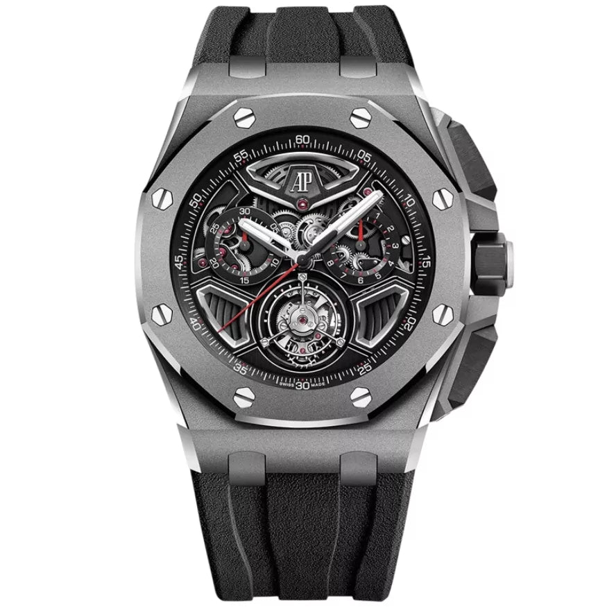 Audemars Piguet Royal Oak Offshore 26622TI.GG.D002CA.01 Selfwinding Chronograph Limited Edition 43mm Skeleton Dial Mens Watch