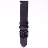 Tylor American Leather with BlackSteel buckle " Black " 20mm - Azzam Watches 