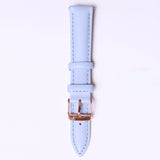 Tylor Italian Leather Baby Blue with Rose gold buckle  - 18mm - Azzam Watches 