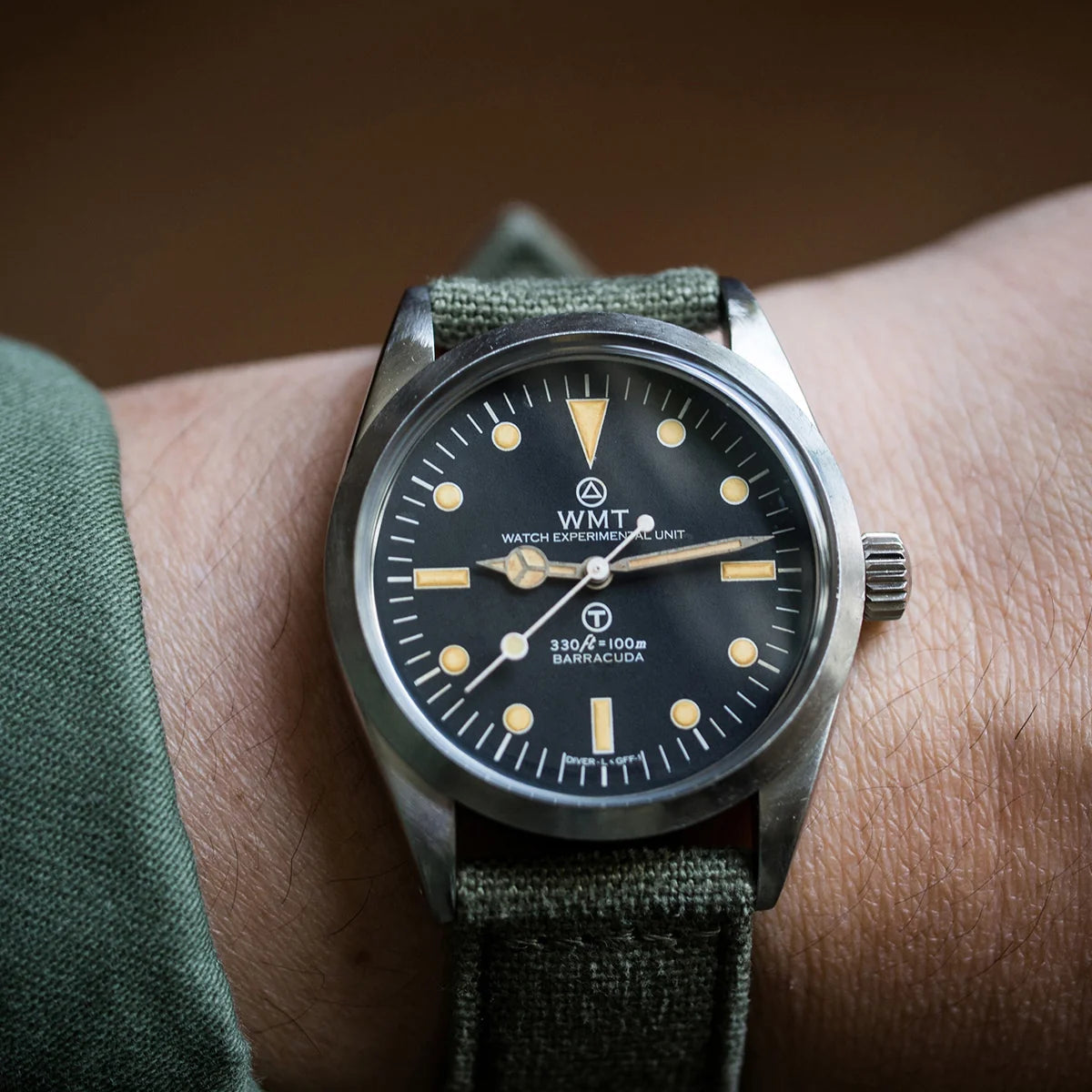 Barracuda - Milspec/ Aged Edition/ Canvas Strap "Aged" + Beige Nato Strap Set WMT-AB031S WMT