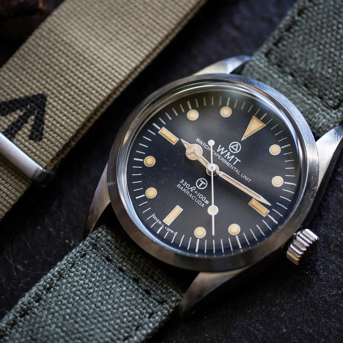 Barracuda - Milspec/ Aged Edition/ Canvas Strap "Aged" + Beige Nato Strap Set WMT-AB031S WMT