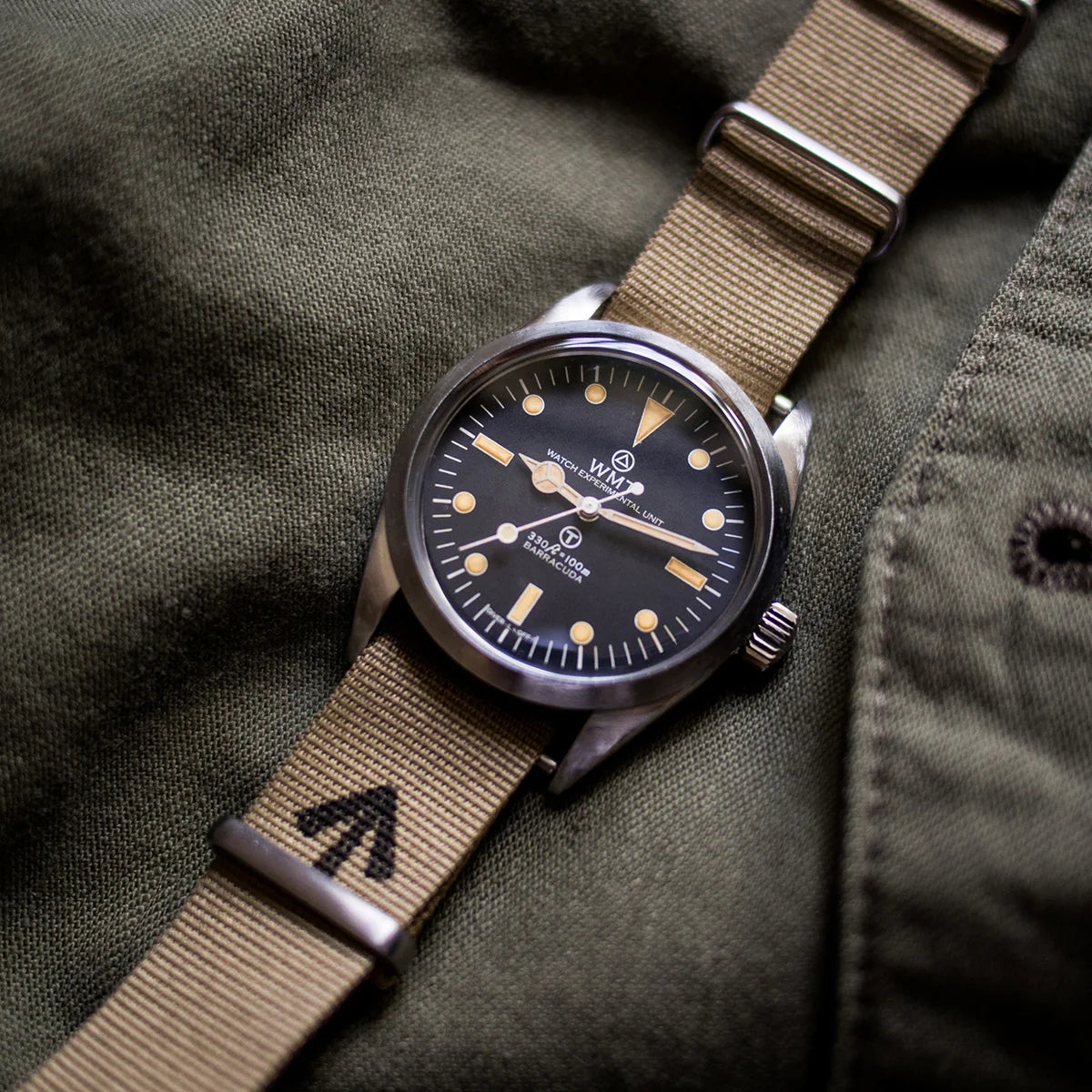 Barracuda - Milspec/ Aged Edition/ Canvas Strap "Aged" + Beige Nato Strap Set WMT-AB031S WMT