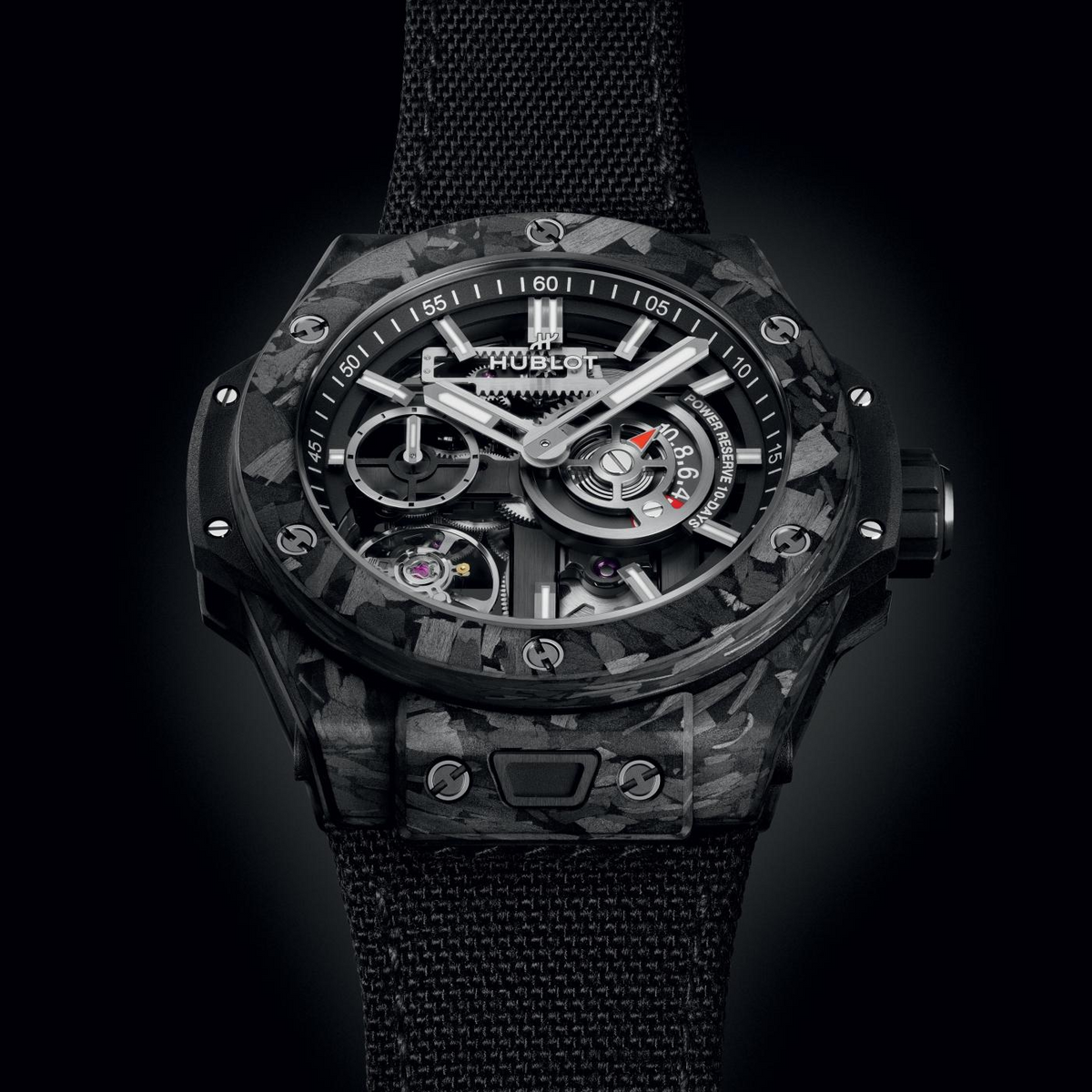Big Bang MECA-10 Frosted Carbon 42MM Hublot