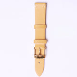 Tylor Italian Leather with Rose gold buckle Yellow havana - 16mm - Azzam Watches 