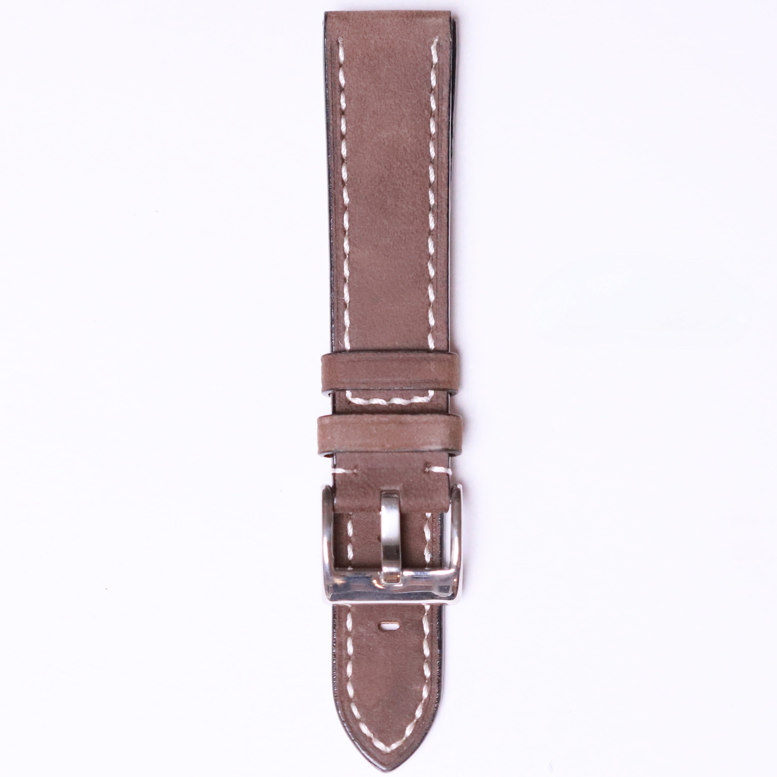 Edge High Quality cow leather 20mm " Brown " - Azzam Watches 