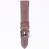 Edge High Quality cow leather 20mm " Brown " - Azzam Watches 