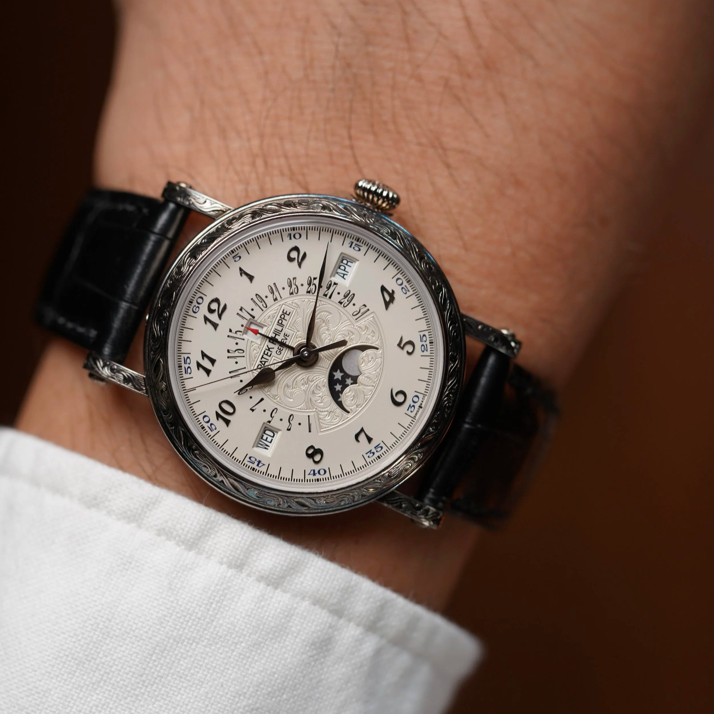 Patek Philippe Grand Complications 5160/500G-001 Perpertual Calendar 18K White Gold Watch