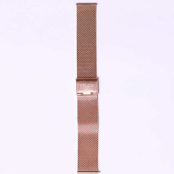 TYLOR Mesh band 18mm - Rose Gold - Azzam Watches 