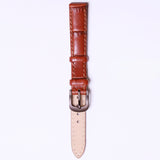 J.A.WILLSON Leather with Black buckle " Brown crocodile " 12mm - Azzam Watches 