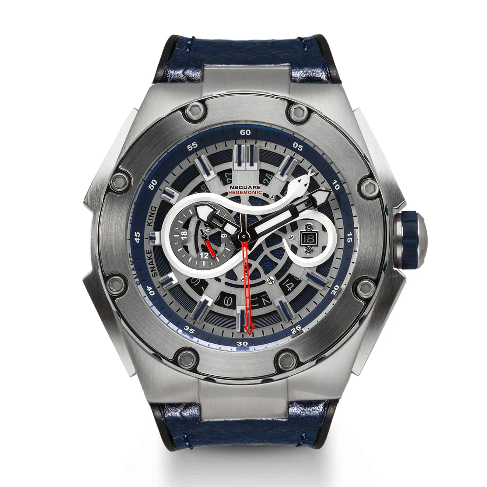 SnakeKing Automatic 46mm Blue Steel / Blue G0471-N10.6 NSquare