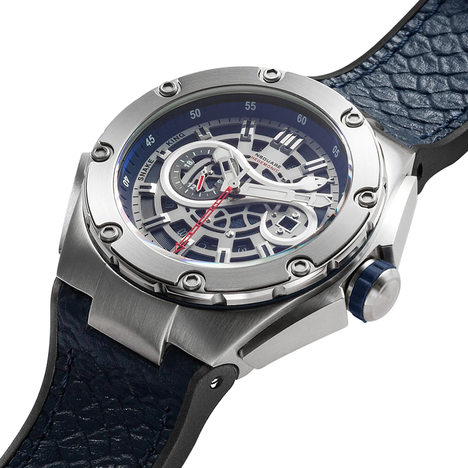 SnakeKing Automatic 46mm Blue Steel / Blue G0471-N10.6 NSquare