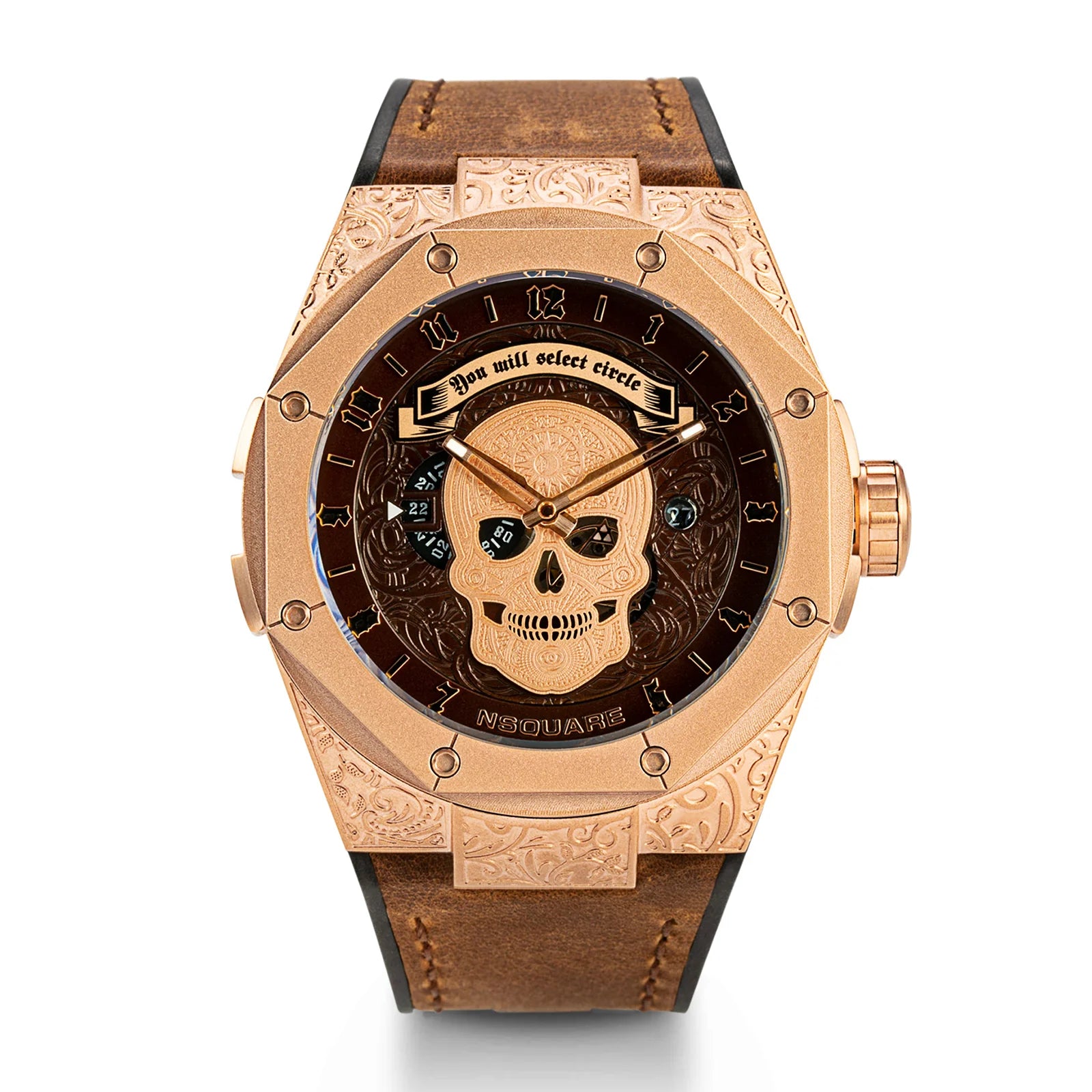 The Magician Watch Automatic Magic RG Brown Limited Edition G0551-N44.1 NSquare