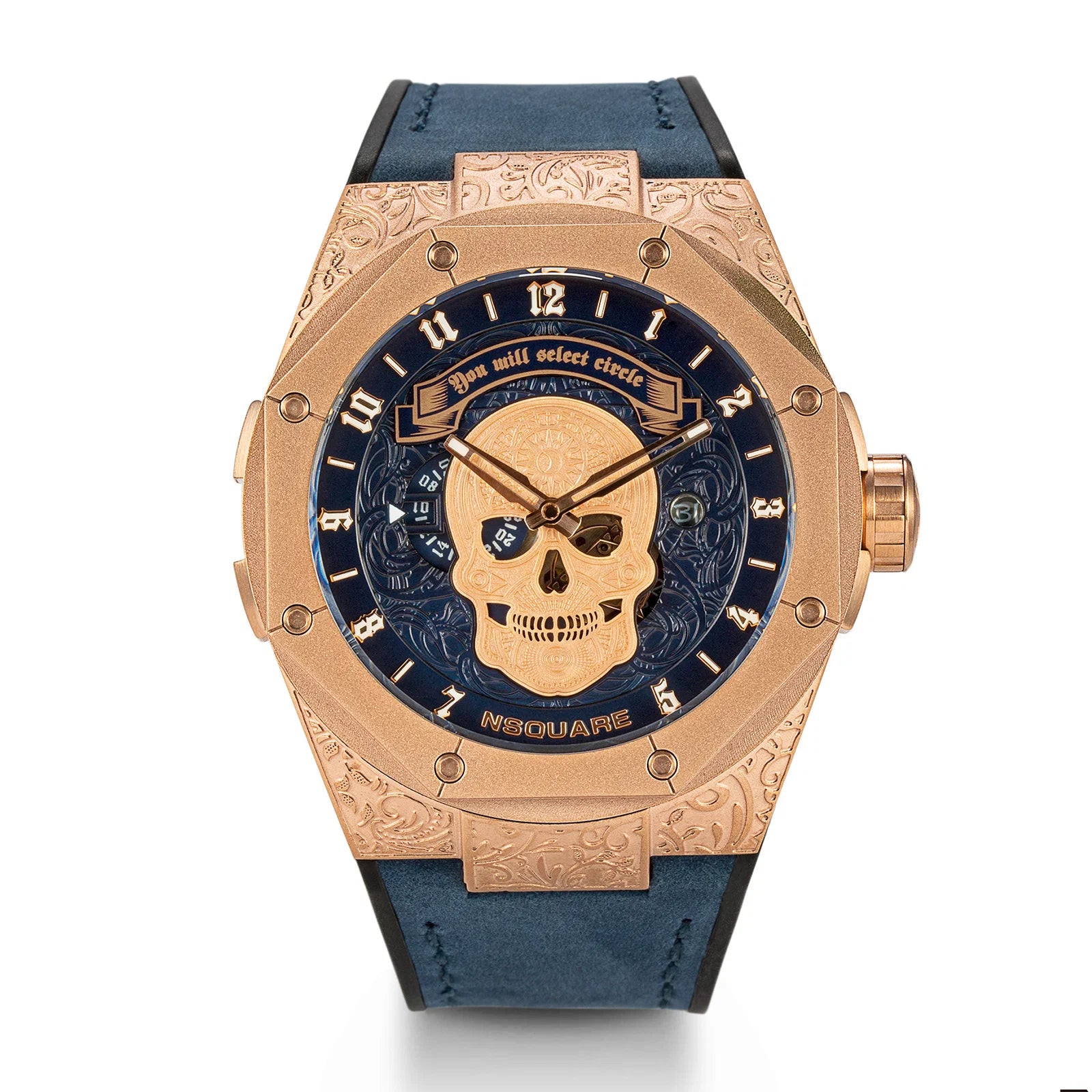 The Magician Watch Automatic Magic RG Blue Limited Edition G0551-N44.2 NSquare