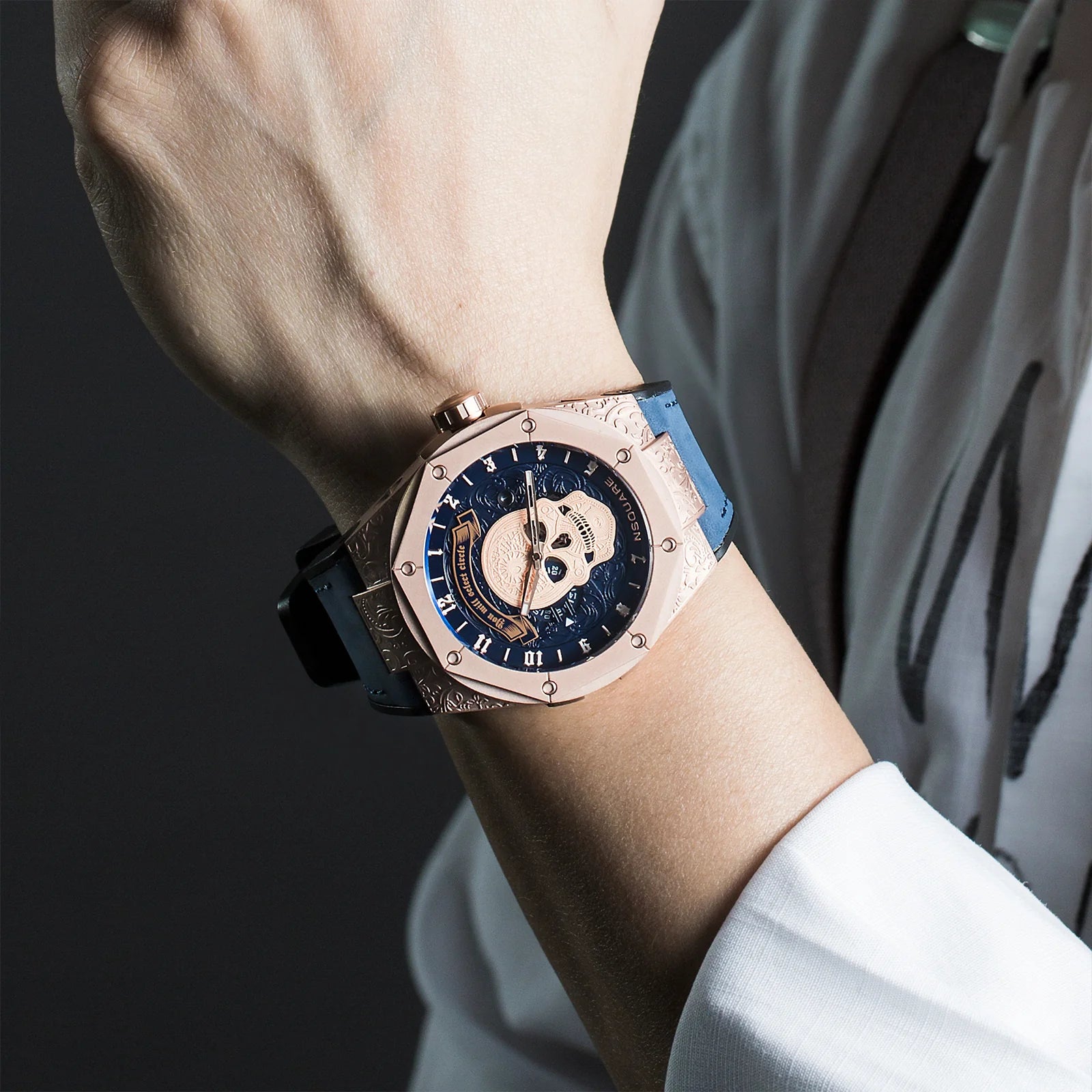 The Magician Watch Automatic Magic RG Blue Limited Edition G0551-N44.2 NSquare