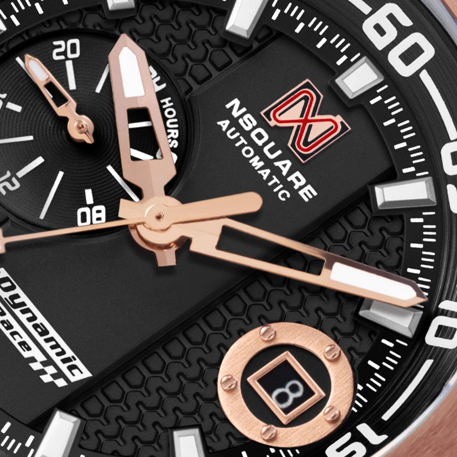 Dynamic Race Automatic 44mm Black / Rose Gold Ceramic G0553-N61.4 NSquare