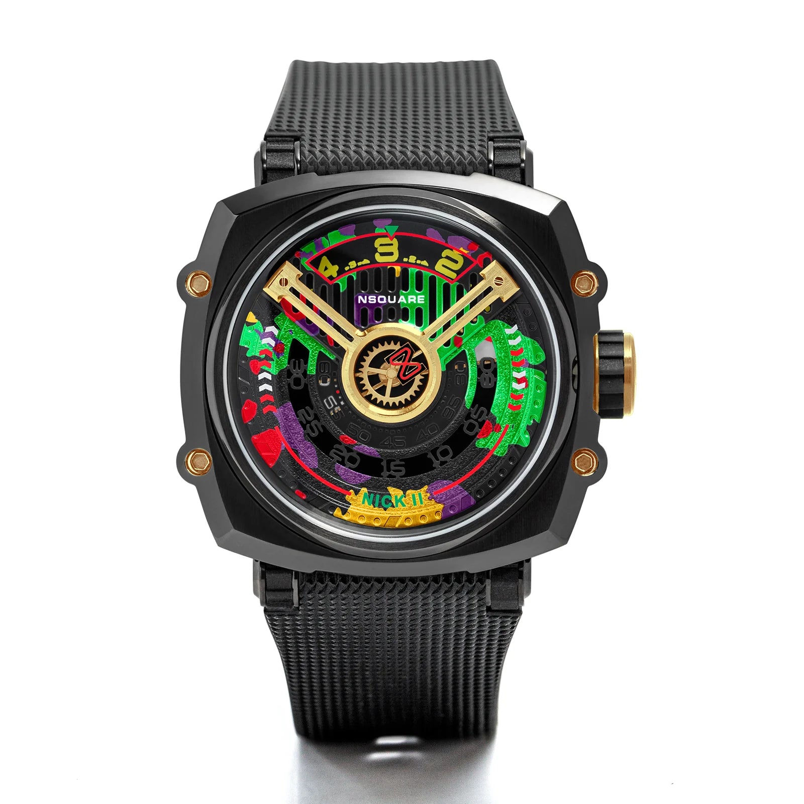 Nick II Automatic 45mm Black / Gold G0561-N12.3 NSquare