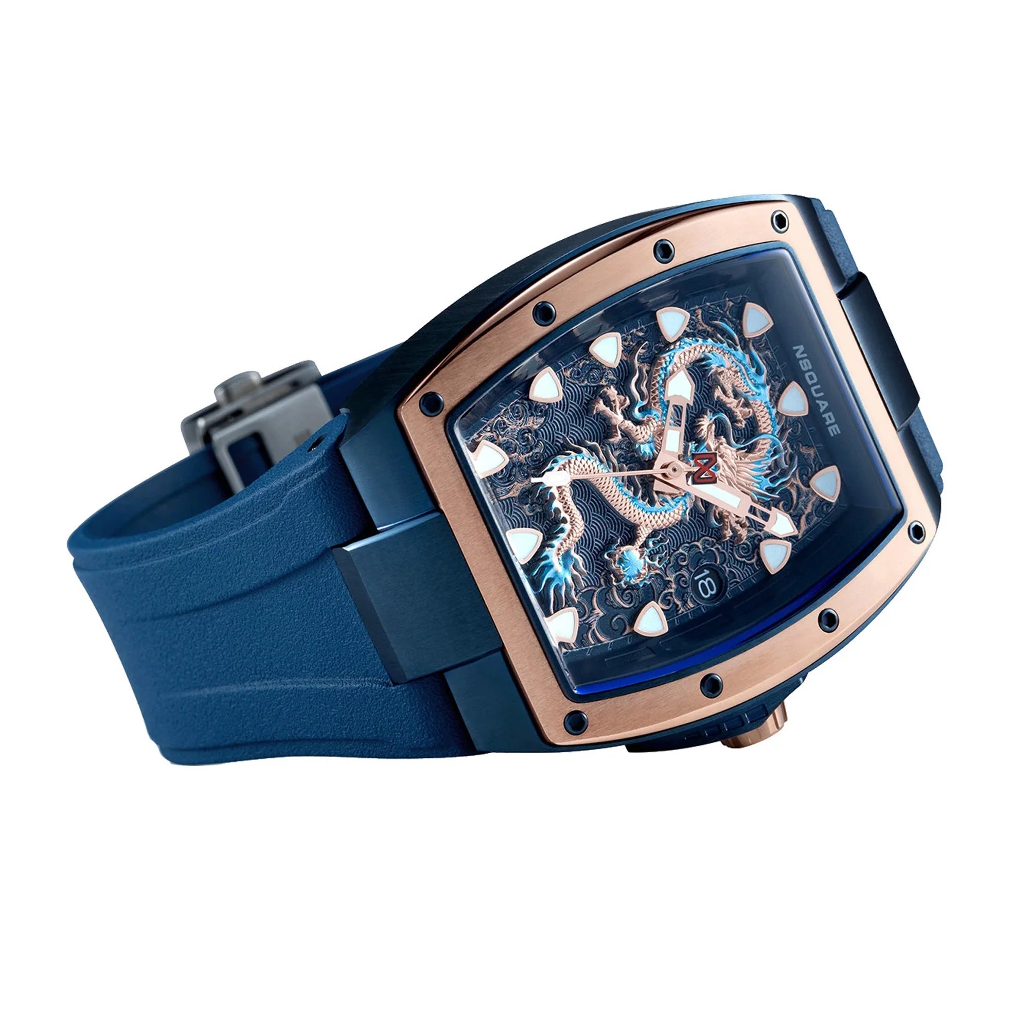 Dragon Overloed Automatic N57.3 RG/ Blue G0566-N57.3 NSquare