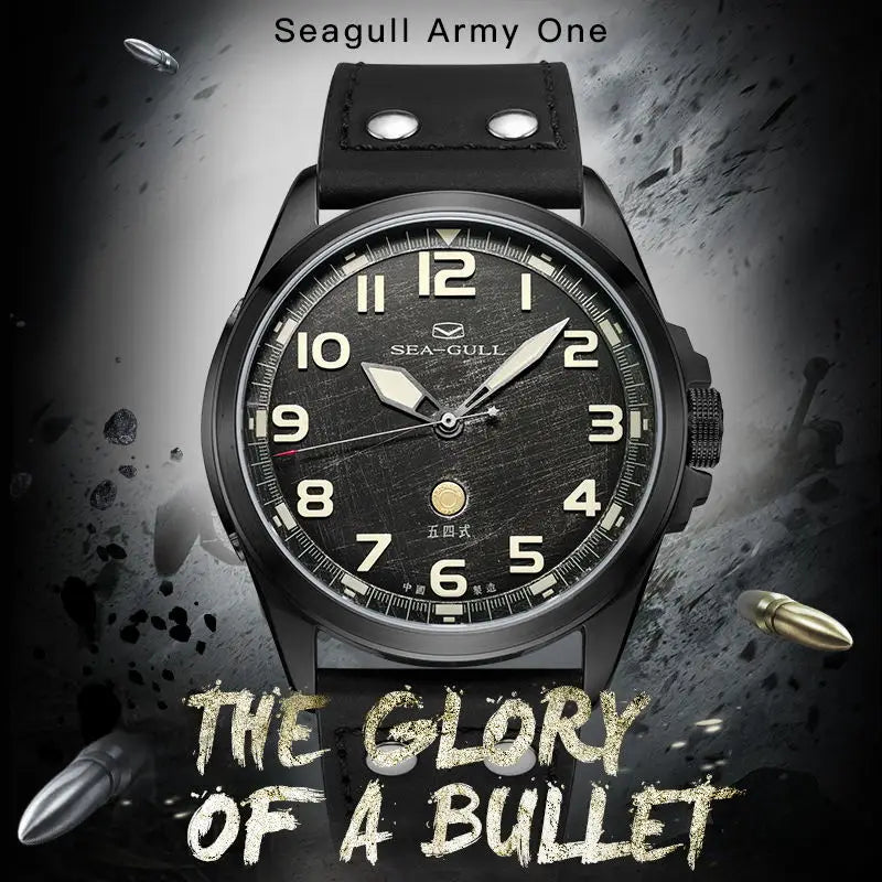 Seagull 43mm Pilot Vintage Military