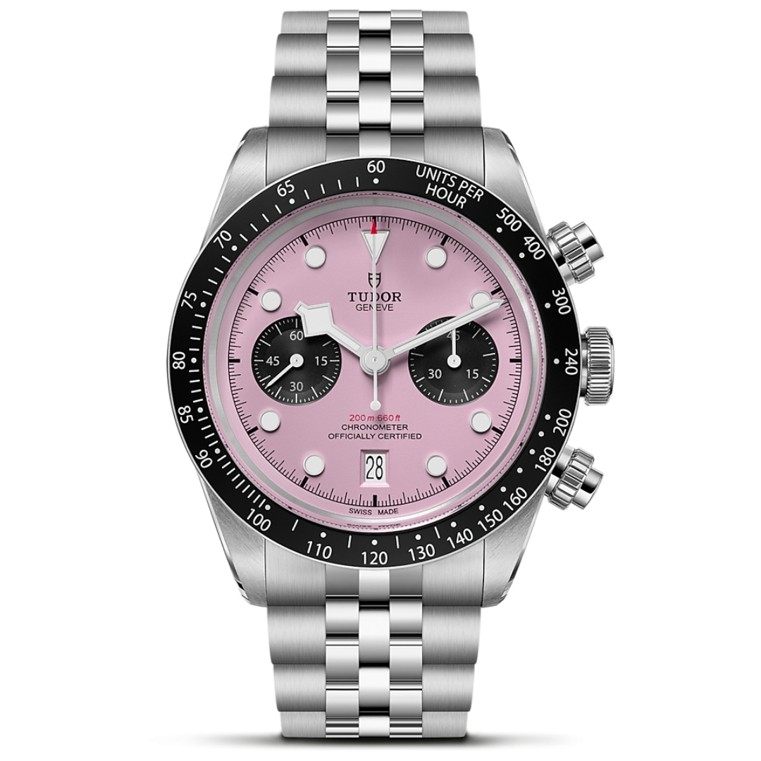 Tudor Black Bay Chrono M79360N-0019 Stainless Steel 41mm Inter Miami Pink Dial Men’s Watch