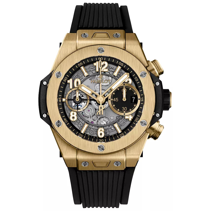 Hublot Big Bang Full Magic Gold 441.VX.1131.RX Black Skeleton Dial 42mm Men’s Watch