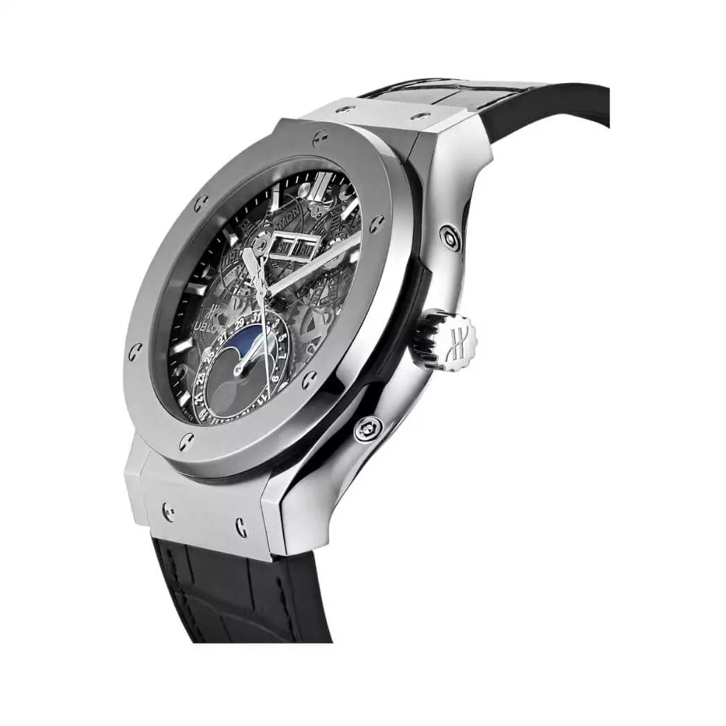 Hublot Classic Fusion 517.NX.0170.LR Aerofusion Moonphase Skeleton Dial 42mm Men’s watch