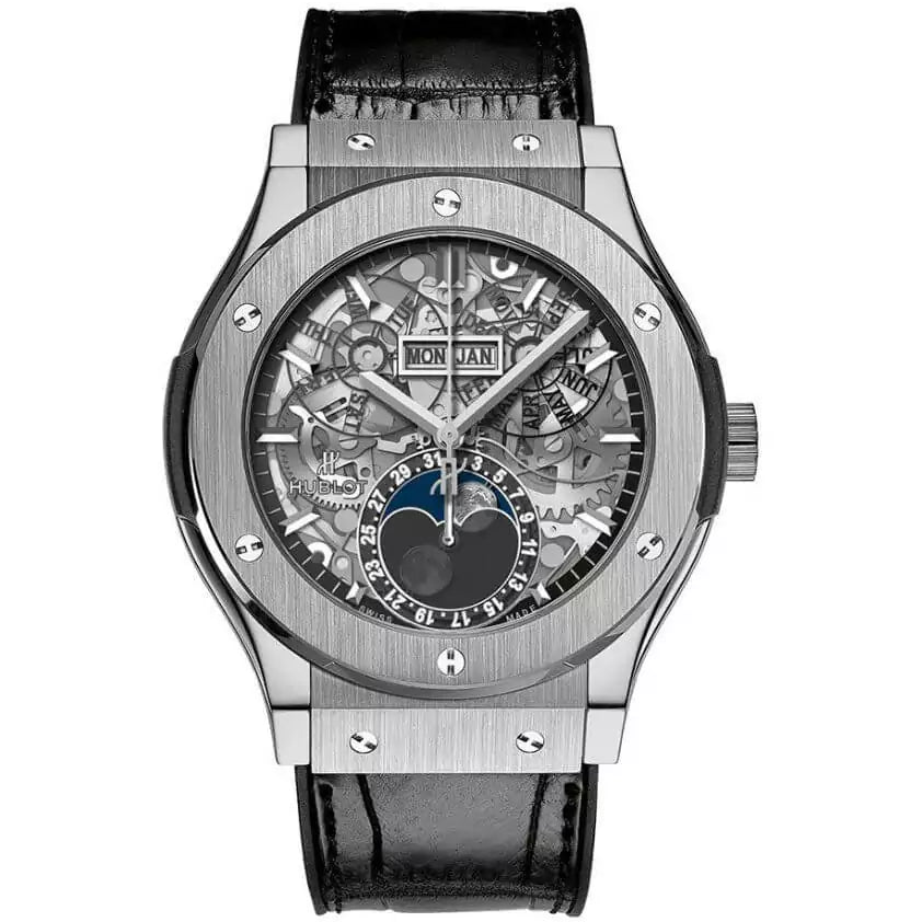 Hublot Classic Fusion 517.NX.0170.LR Aerofusion Moonphase Skeleton Dial 42mm Men’s watch