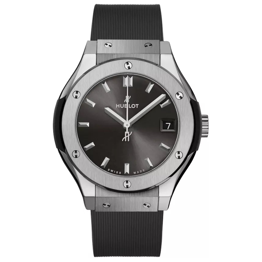 Hublot Classic Fusion 581.NX.7071.LR.1104 Titanium Diamond Quartz 33mm Ladies Watch