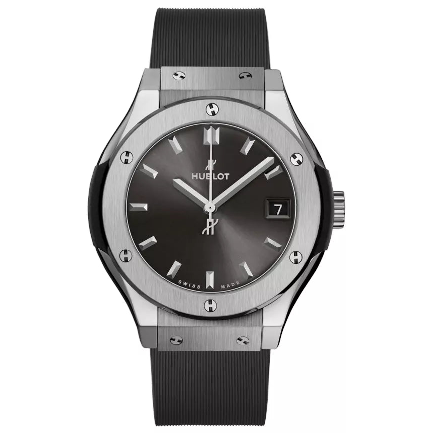 Hublot Classic Fusion 581.NX.7071.RX Titanium Grey Quartz 33mm Ladies Watch