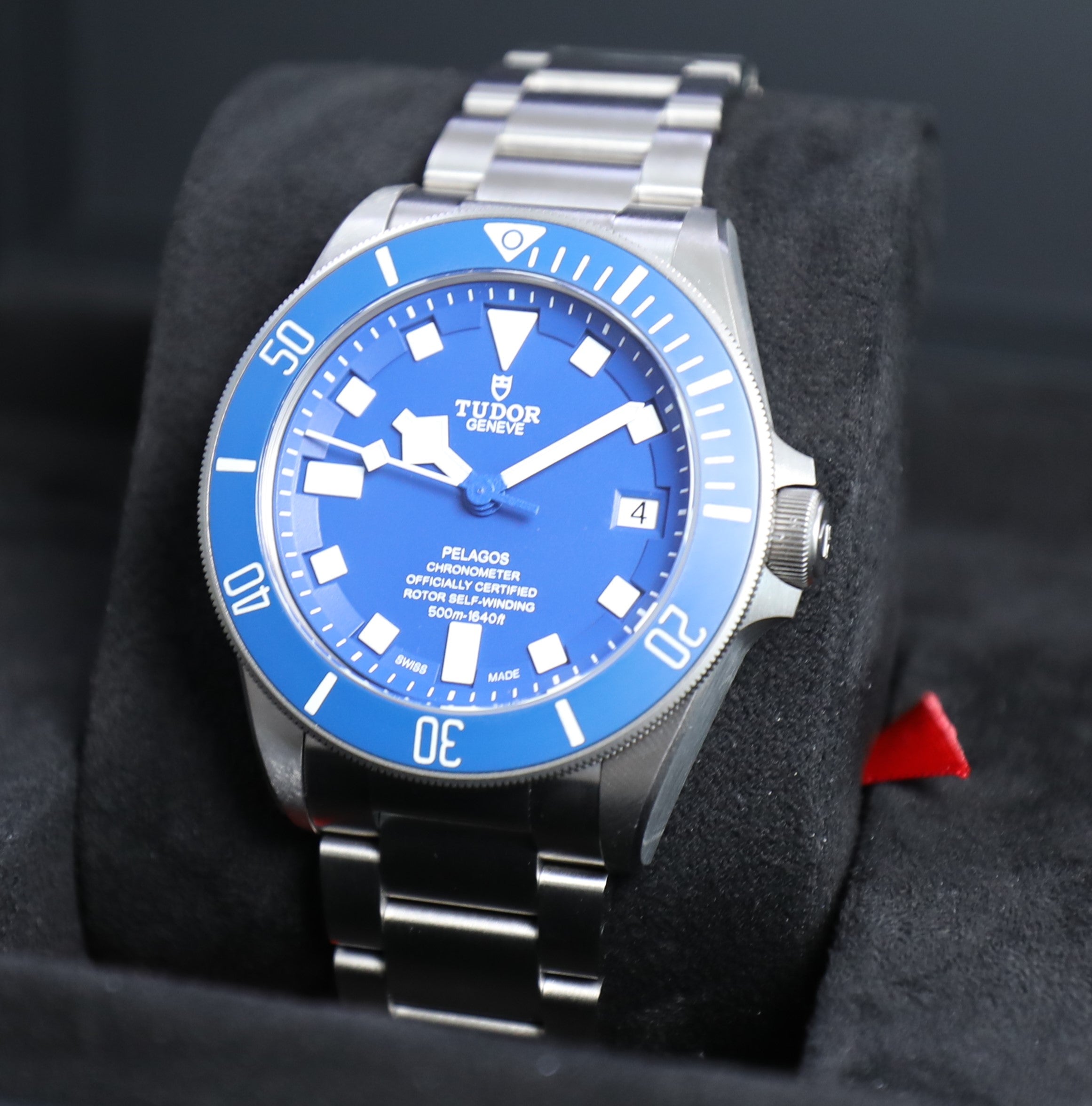 Tudor Pelagos Blue Dial – Titanium – 42mm – 2023 – New – With Extra Rubber Strap – Full Set - Azzam Watches 