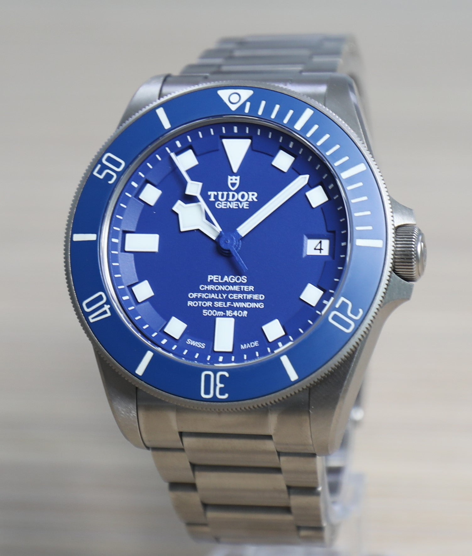 Tudor Pelagos Blue Dial – Titanium – 42mm – 2023 – New – With Extra Rubber Strap – Full Set - Azzam Watches 