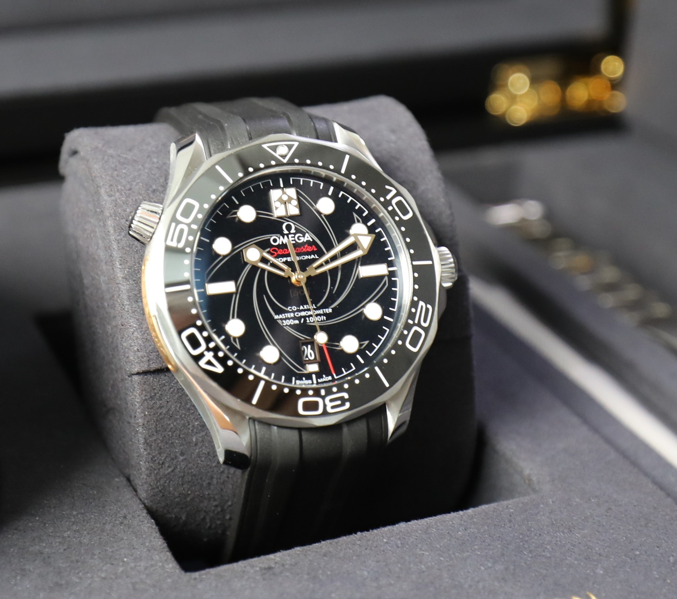 Omega Seamaster Diver 300M James Bond Anniversary Limited Edition – Unworn in stickers Full Set - Azzam Watches 