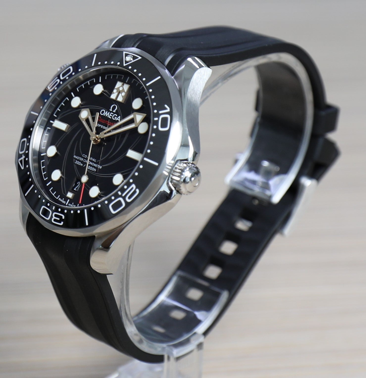 Omega Seamaster Diver 300M James Bond Anniversary Limited Edition – Unworn in stickers Full Set - Azzam Watches 