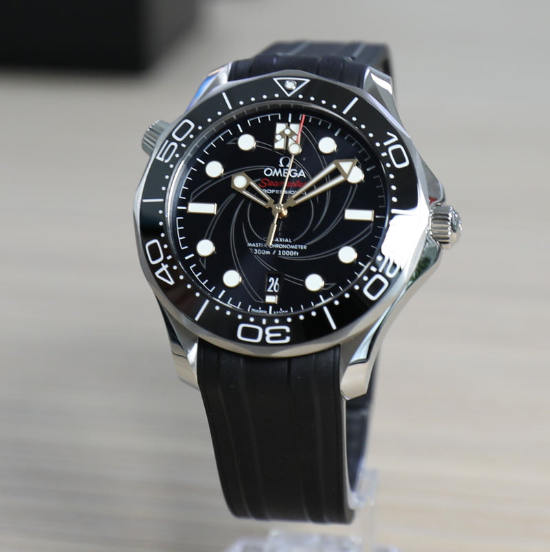 Omega Seamaster Diver 300M James Bond Anniversary Limited Edition – Unworn in stickers Full Set - Azzam Watches 