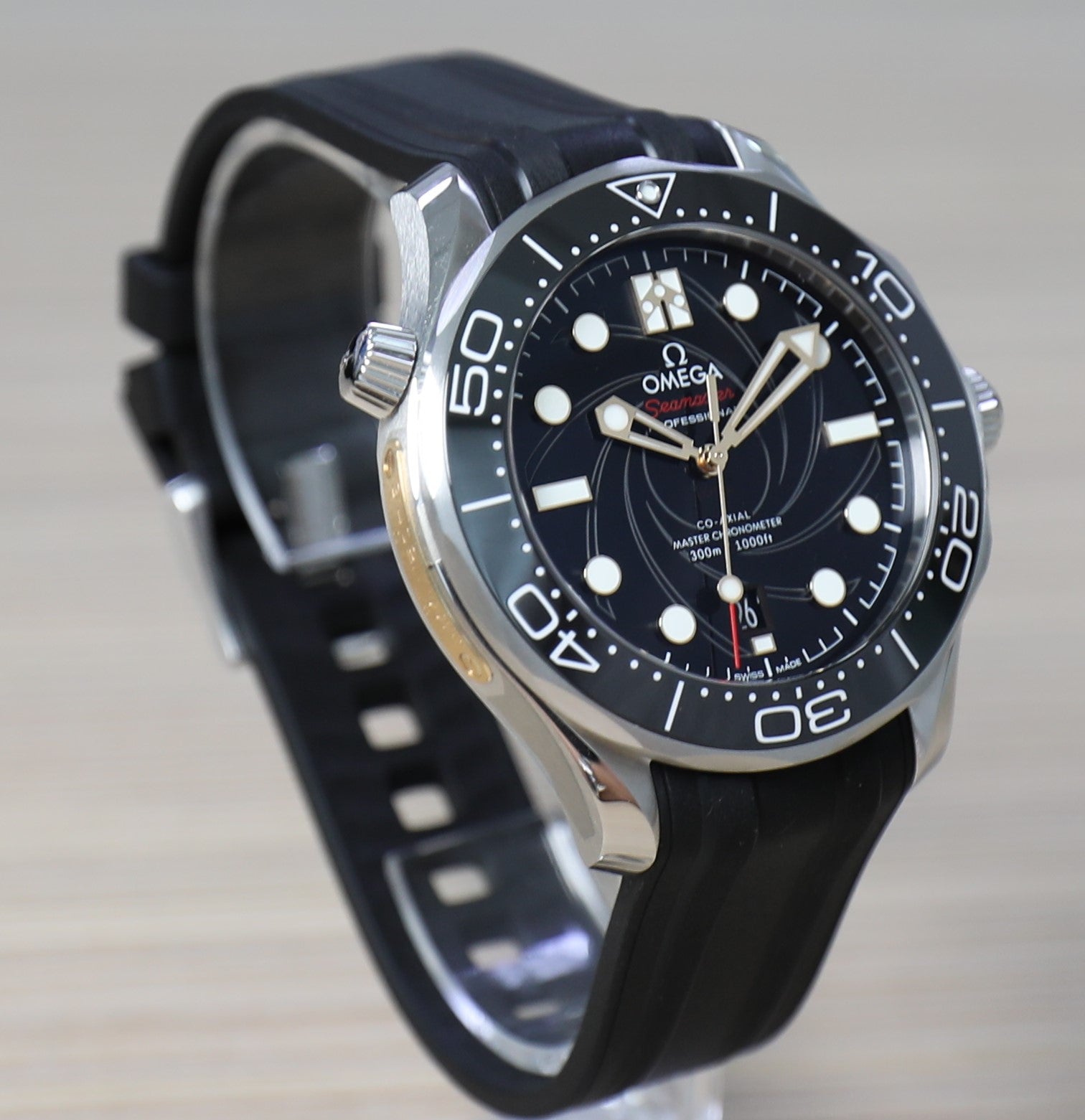 Omega Seamaster Diver 300M James Bond Anniversary Limited Edition – Unworn in stickers Full Set - Azzam Watches 