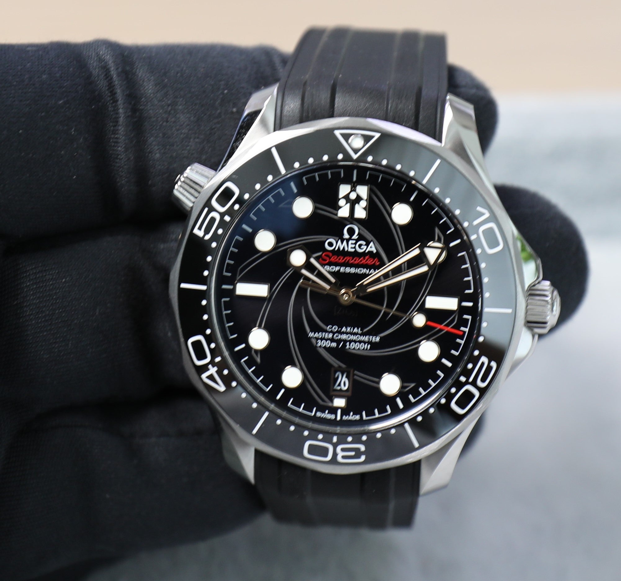 Omega Seamaster Diver 300M James Bond Anniversary Limited Edition – Unworn in stickers Full Set - Azzam Watches 