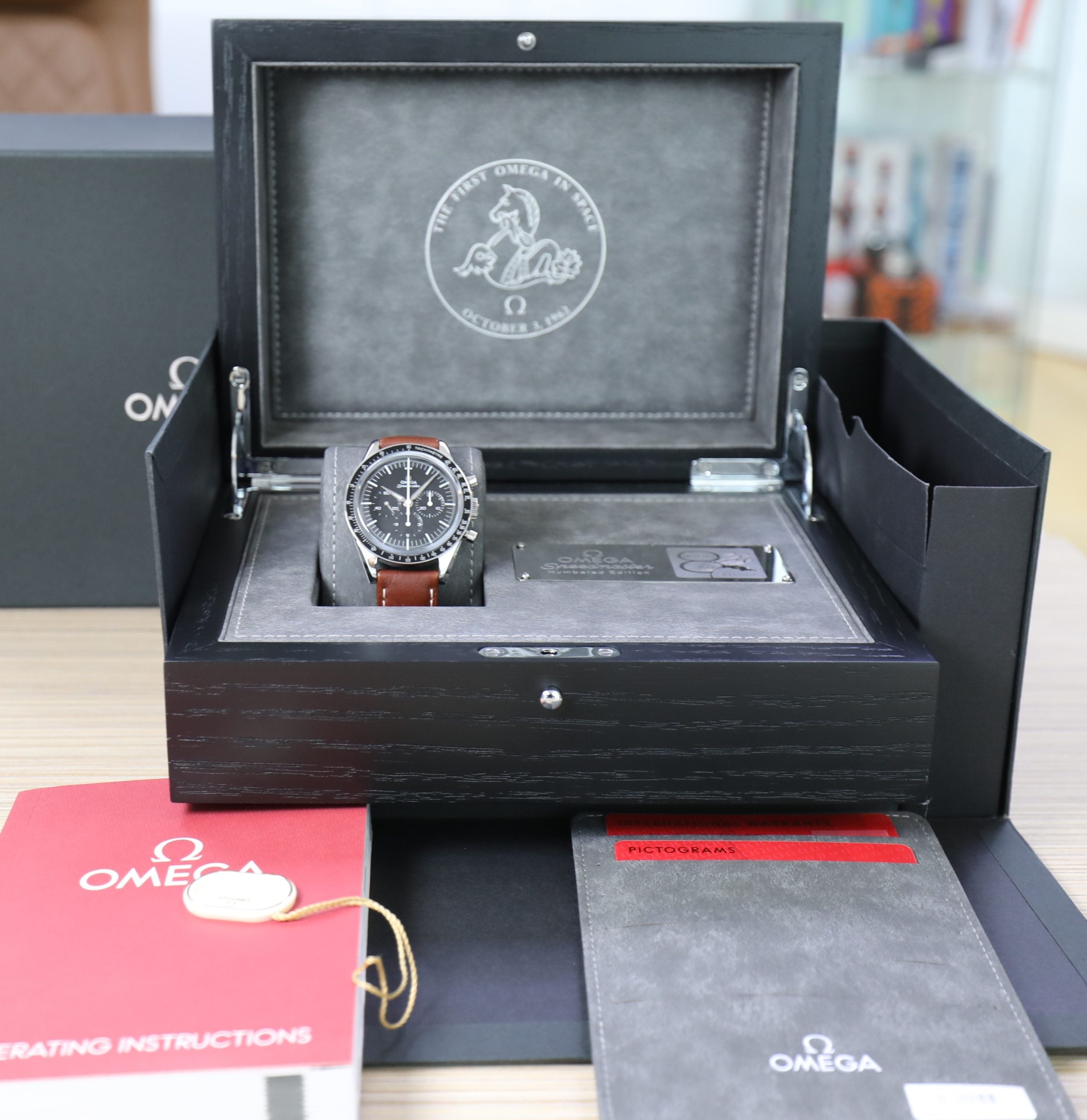 Omega Speedmaster Moonwatch – Anniversary – Numbered Edition – 2020 – First OMEGA In Space - Azzam Watches 