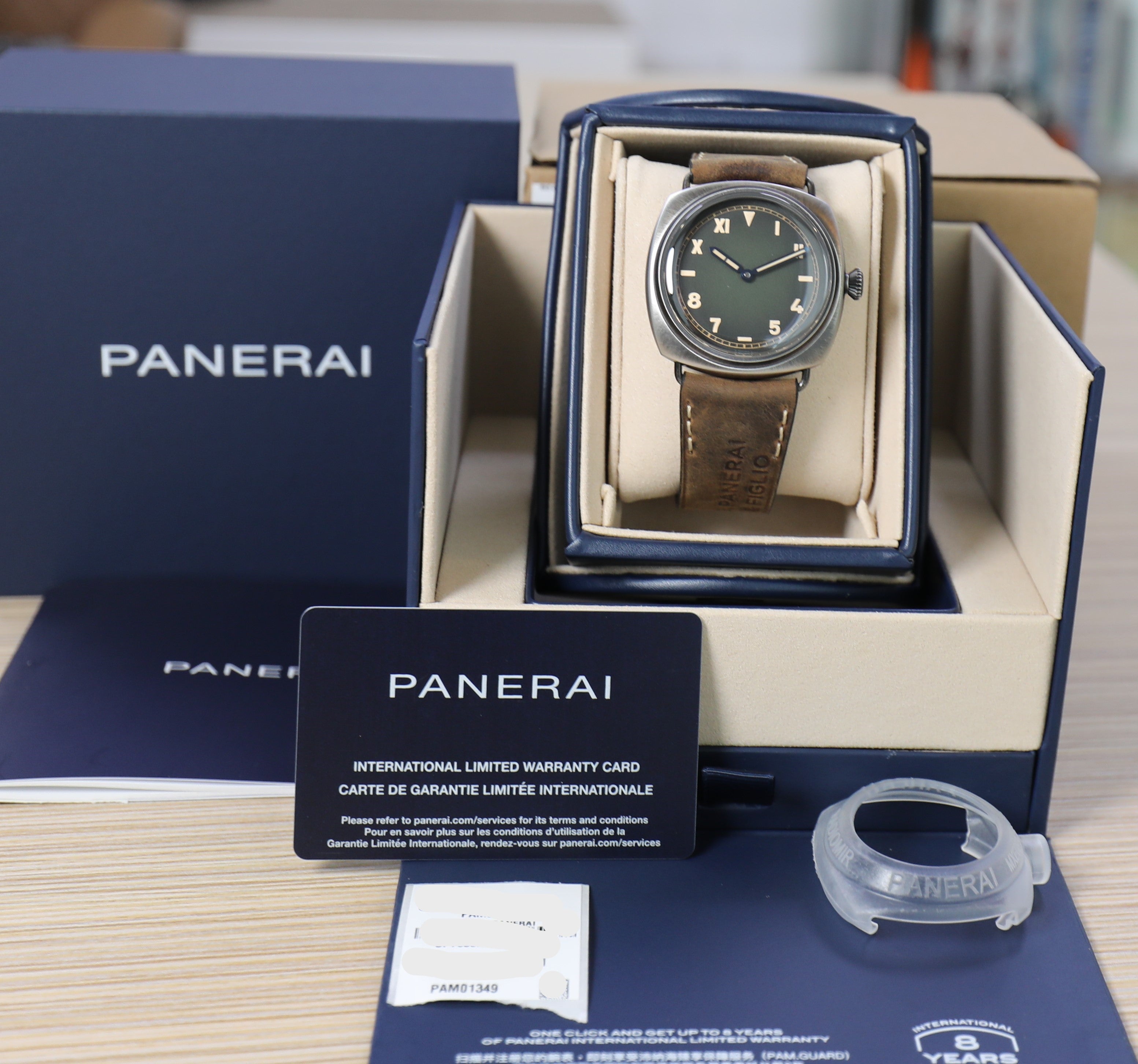 Panerai Radiomir California – 45mm – Green Dial – Brunito eSteel – PAM01349 – Full Set - Azzam Watches 