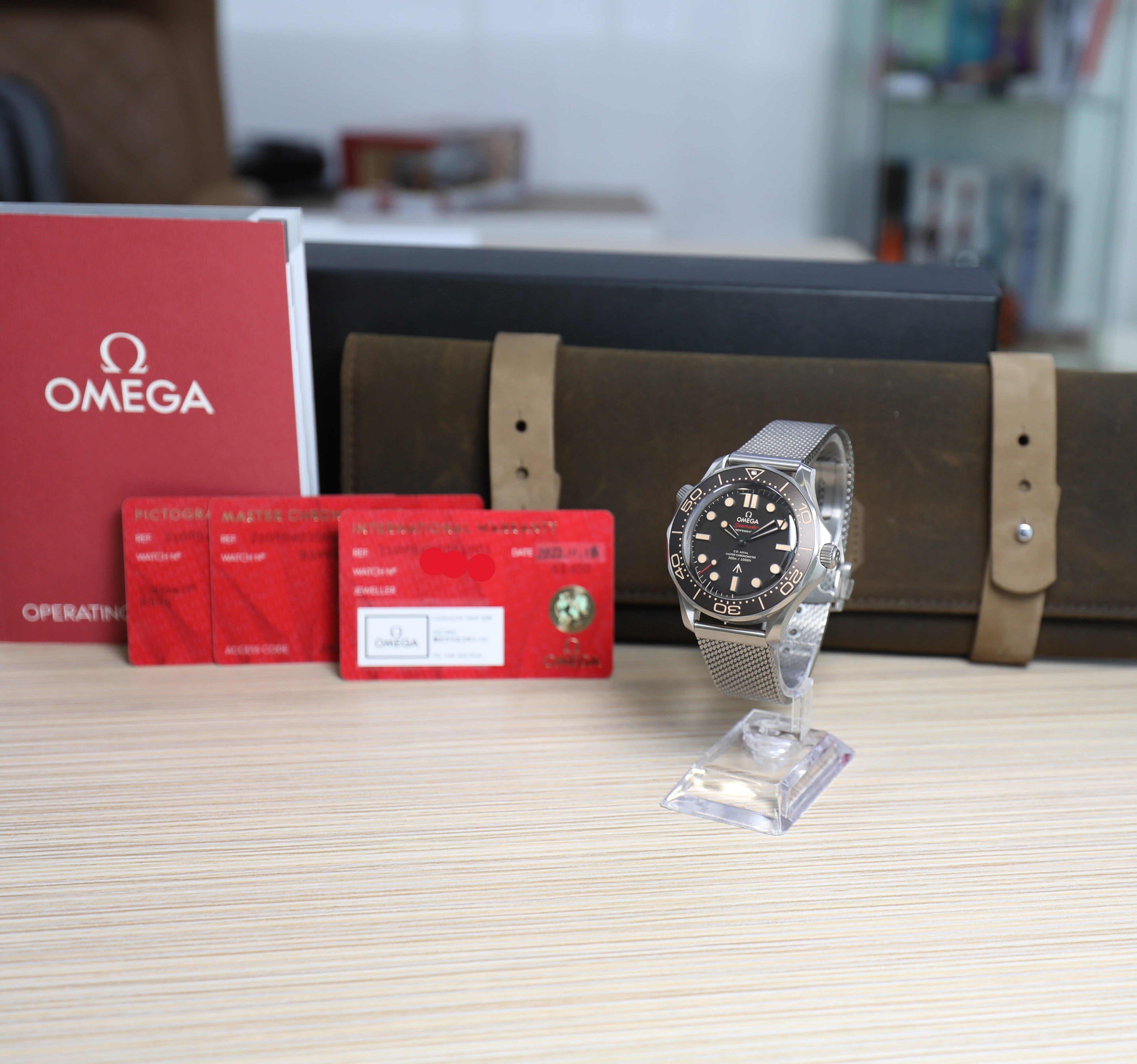 Omega Seamaster Diver 300M James Bond Edition 007 – No Time to Die -Titanium – New – full set - Azzam Watches 