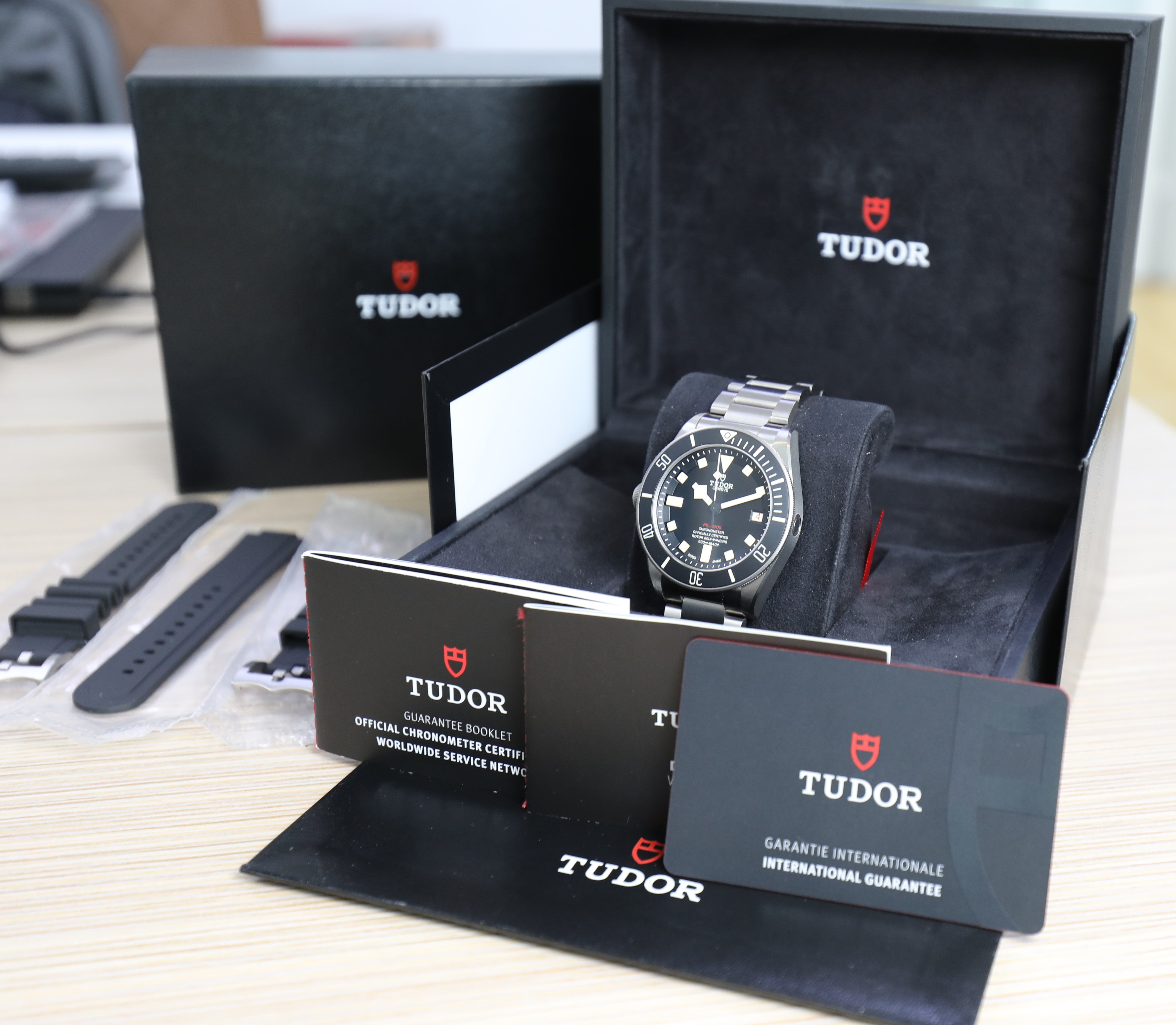 Tudor Pelagos – Titanium – 42mm – LHD Lefty – New – Full Set - Azzam Watches 