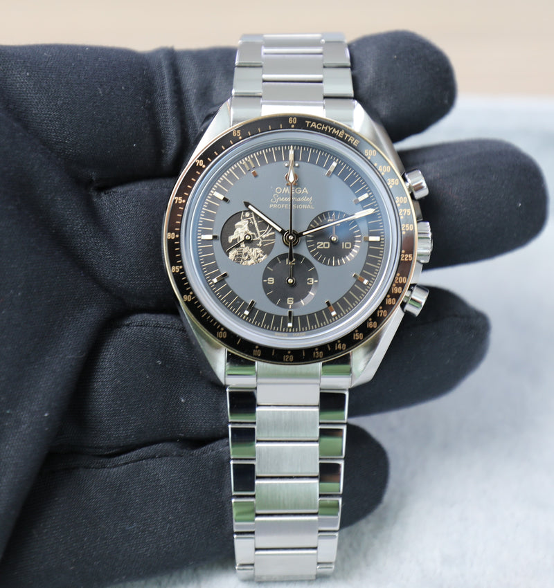 Omega Speedmaster Professional Moonwatch Apollo 11 50th – Unworn – Full Set - Azzam Watches 