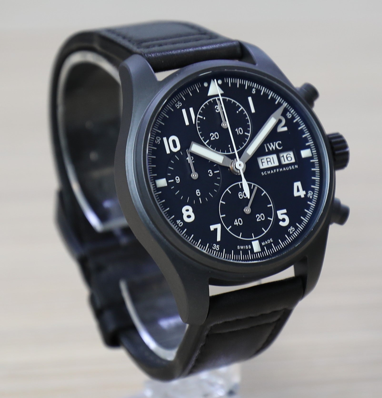 IWC Pilot Chronograph – Tribute to 3705 Limited Edition – Very good Conditions – Full Set - Azzam Watches 