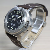 Panerai Luminor Submersible 44mm – Limited Edition 100pcs – Titanium – Hobnail Dial – Good Conditions- Full Set - Azzam Watches 
