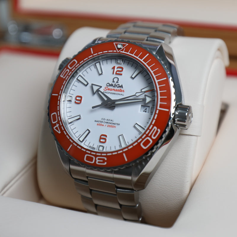 Omega Seamaster Planet Ocean – 600M – Orange Bezel – 44mm – Very good Conditions – Full Set - Azzam Watches 