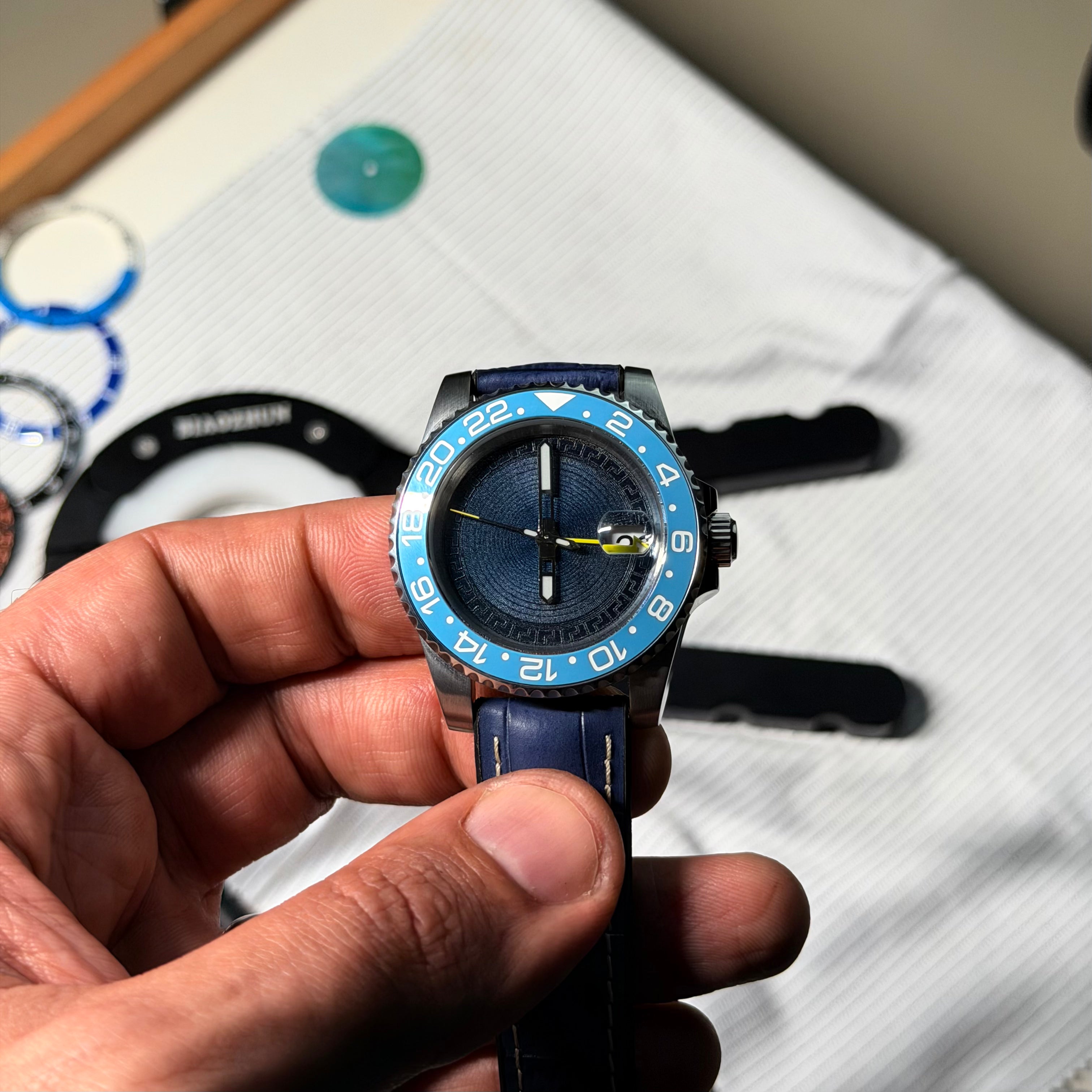 The Aegean Horizon GMT: Titanium & Sapphire Edition Horologist