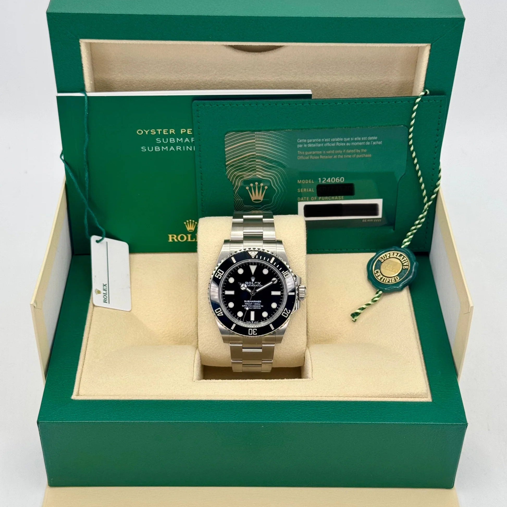 Rolex Submariner 124060 Black Dial 41Mm Stainless Steel