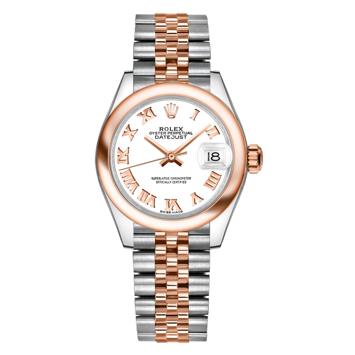 Rolex Lady Datejust M279161-0021 28 Mm Oystersteel And Everose Gold