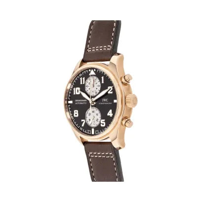 IWC Pilot’s Chronograph Antoine De Saint Exupery IW387805 Rose Gold Automatic Brown Dial