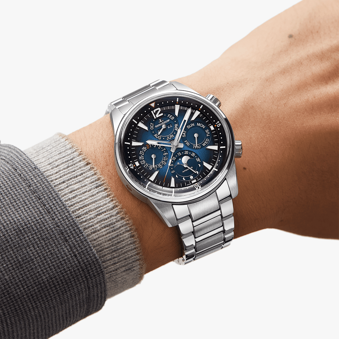 Polaris 42 mm Automatic Steel Perpetual Calendar Watch Two straps included Jaeger-LeCoultre