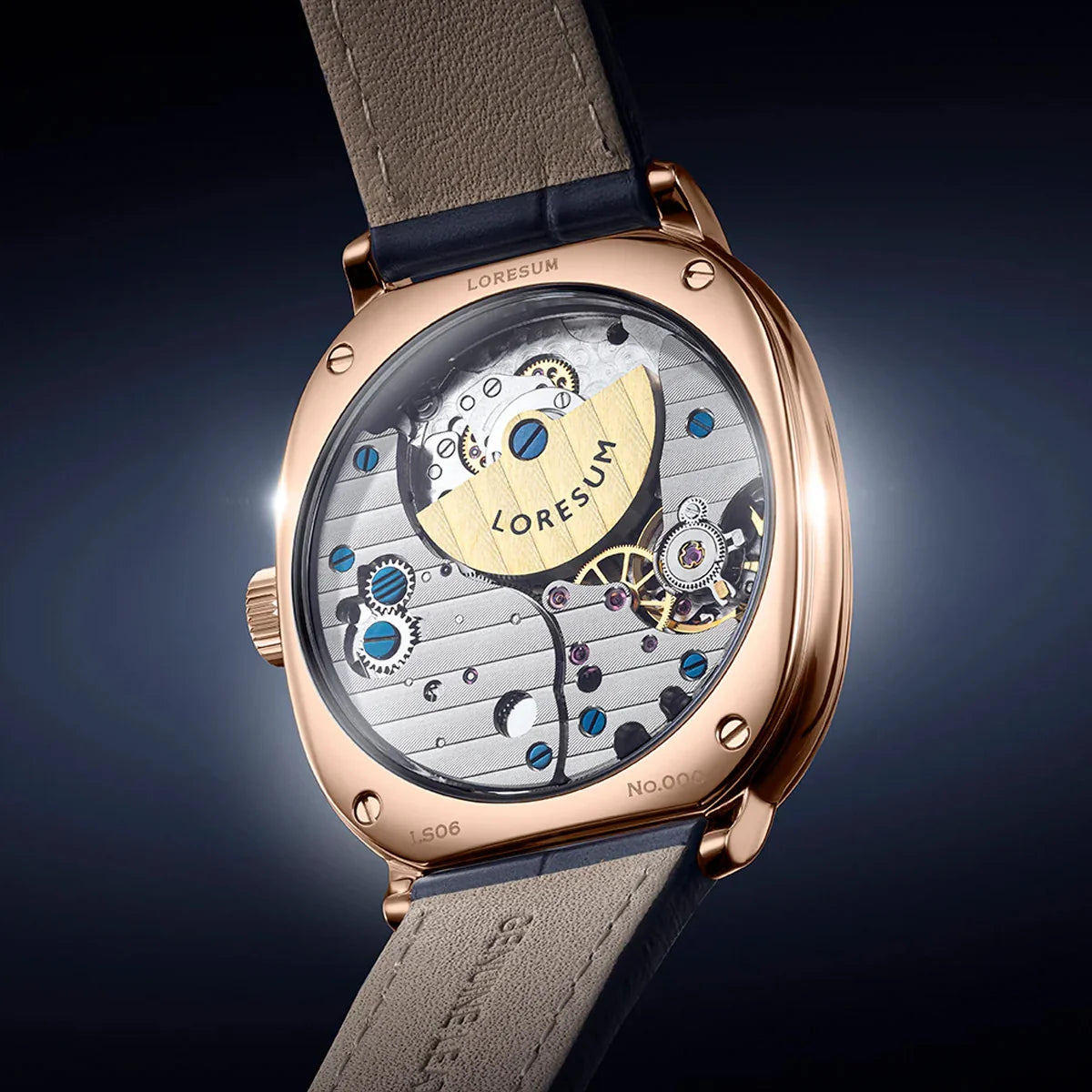 LS06 Tiger's Eye Rose Gold Plated LS06-BR-RG Loresum
